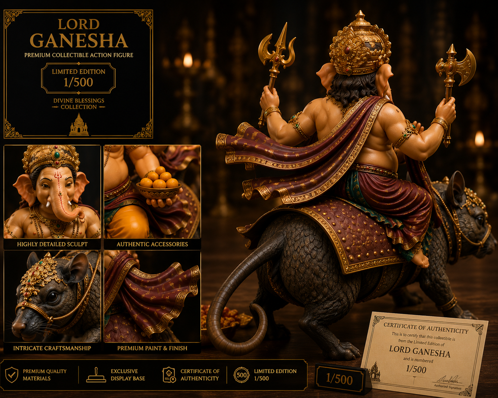 Lord Ganesha – Vighnaharta Eternal Majesty™

Ultra Premium Collector’s Edition • Limited to 500 Pieces Worldwide